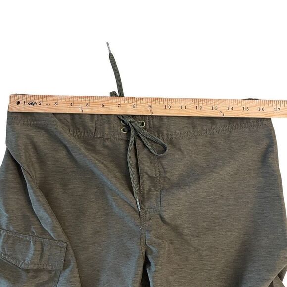 Firefly Mens Board Shorts Side Pocket Polyester Olive Green Medium - Picture 5 of 7